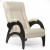 Кресло для отдыха Неаполь Модель 9 без лозы (Венге-эмаль/Экокожа Бежевый Oregon Perlamutr 106)