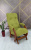Кресло-глайдер Модель 68 (Орех/Ткань Зеленый Apple Green)